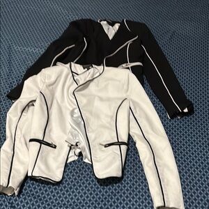 XOXO Black and White Blazer Set